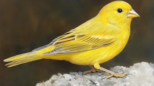 Yellow Canary in Natural Habitat
