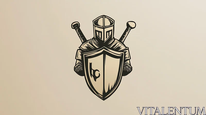 AI ART Stylized Knight in Armor Graphic