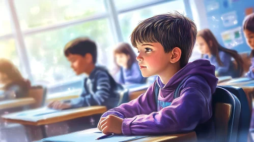 Attentive Student Portrait