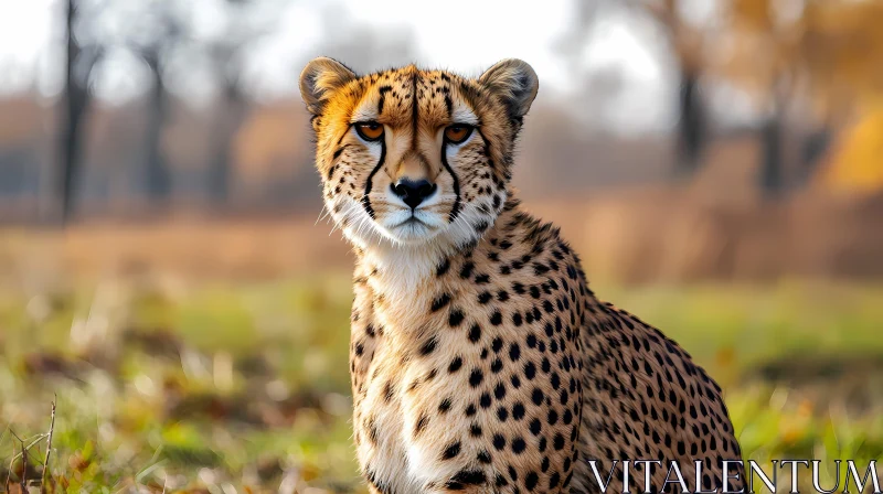 Regal Cheetah in the Wild AI Image