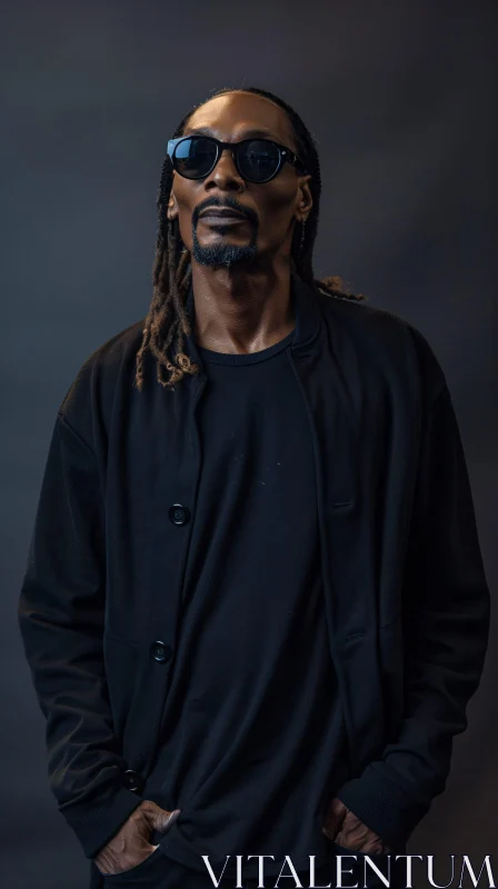 AI ART Cool and Stylish Snoop Dogg Portrait