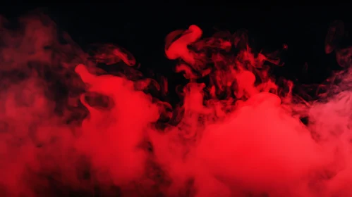 Red Smoke on Black