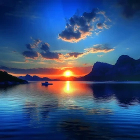 Lake Sunset Serenity