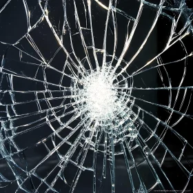 Cracked Glass Abstract