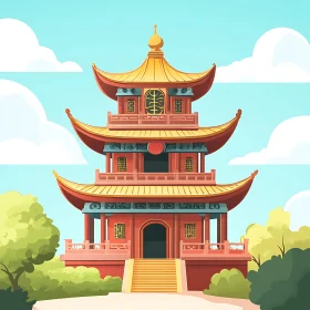 Asian Pagoda: A Harmonious Blend of Architecture