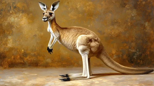 Artistic Kangaroo Portrait