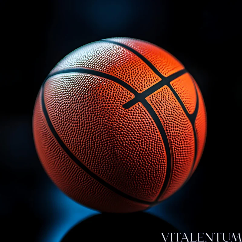 Orange Basketball AI Image