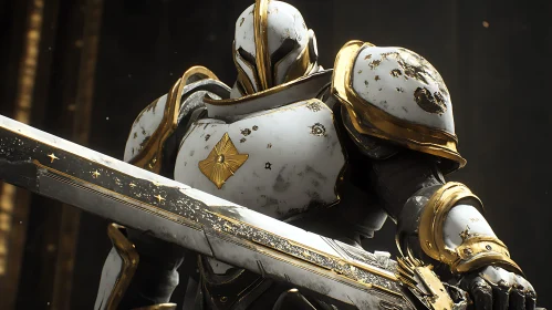 Golden Knight with Sword