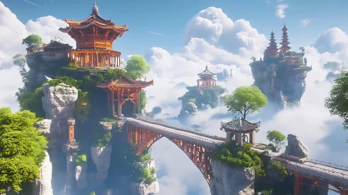 Floating Pagodas in the Clouds