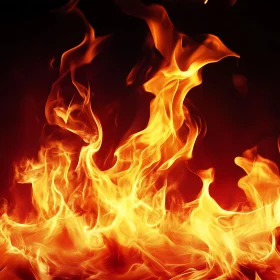 Captivating Fire with Swirling Flames