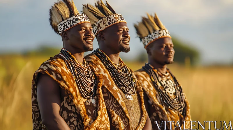 AI ART Men in Traditional African Clothing