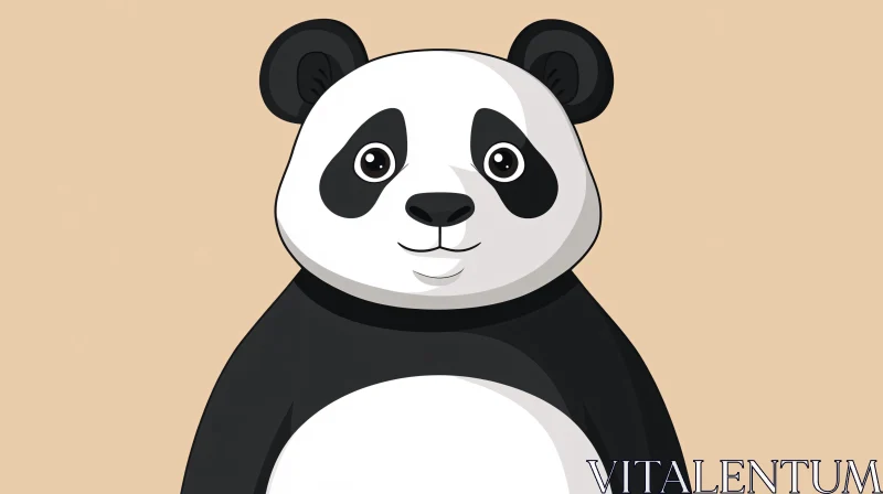 AI ART Adorable Panda Cartoon Art