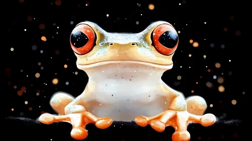 Red-Eyed Tree Frog Illustration