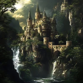 Fairytale Castle in Forest Setting