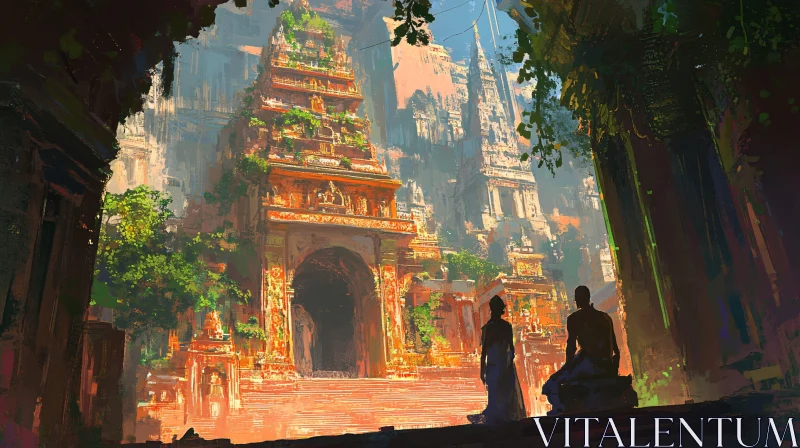 AI ART Temple Ruins Artwork