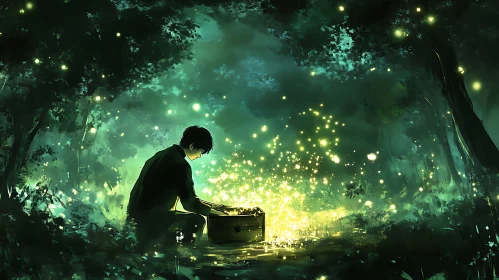 Boy and the Fireflies Treasure