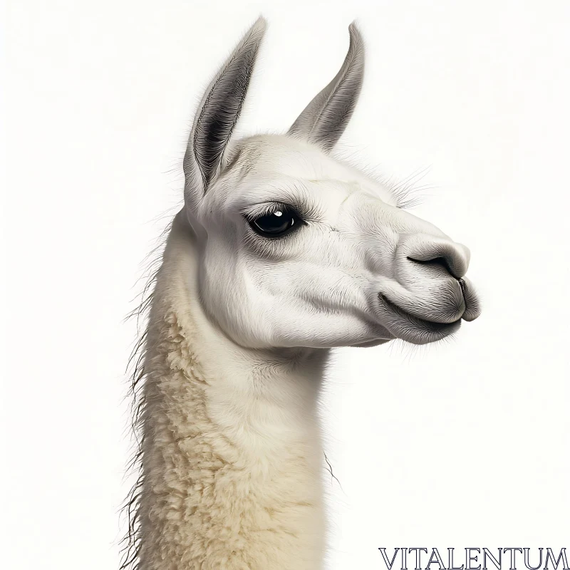 Llama Portrait AI Image