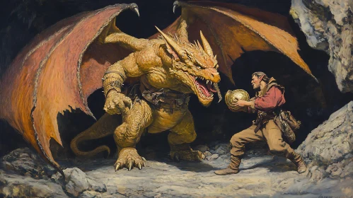 Man and Dragon Gold Encounter