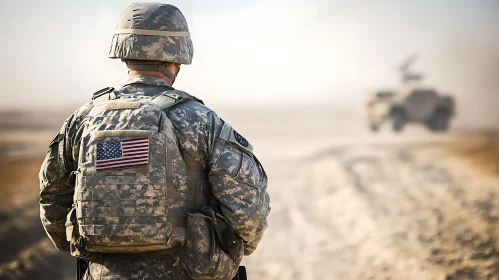 Military Personnel in Sandy Environment