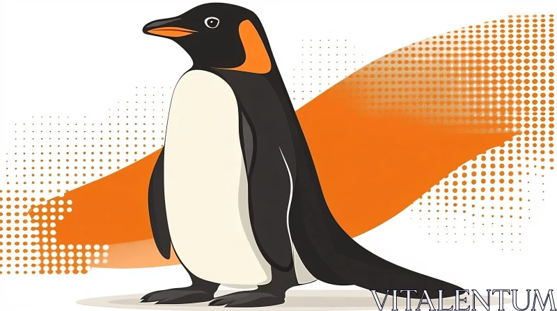 AI ART Colorful Penguin Graphic Design