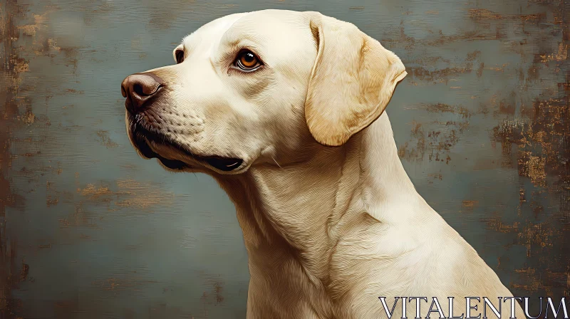 Canine Art: Labrador's Gaze AI Image