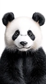 Charming Panda in Black and White