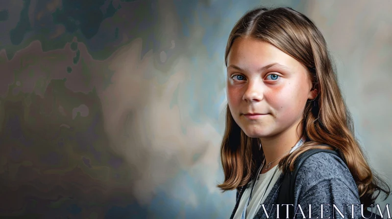 AI ART Greta Thunberg's Inspiring Portrait