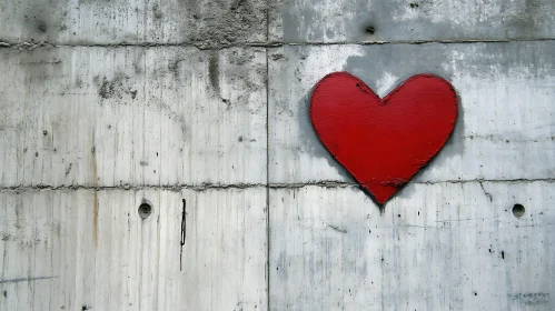 Love Symbol on Urban Texture