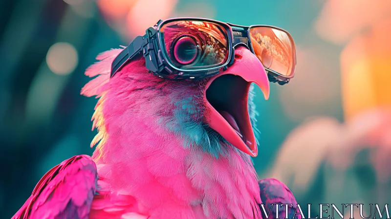 AI ART Spectacled Parrot Portrait