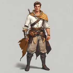 Man in Warrior Outfit