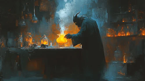 Alchemist at Work: A Mysterious Concoction