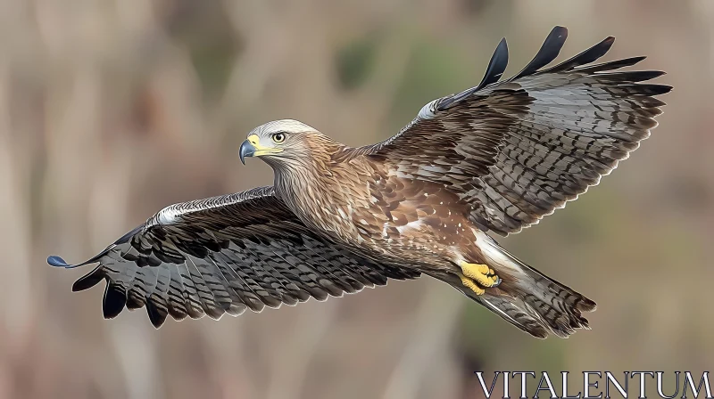 AI ART Soaring Eagle with Powerful Wings