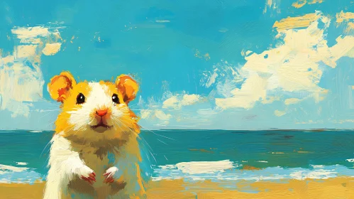 Seaside Hamster Artwork