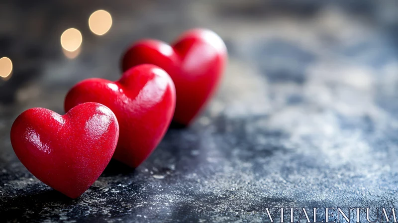 Aligned Hearts: A Valentine's Day Still Life AI Image