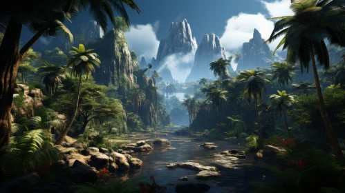 Fantasy Jungle Landscape in Cryengine Style