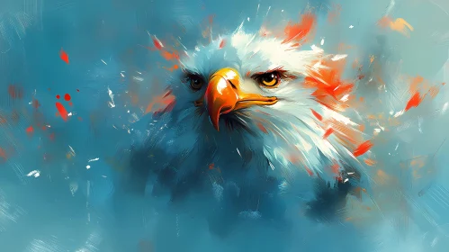 Colorful Eagle Digital Painting