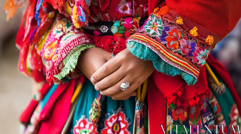 AI ART Colorful Embroidered Garments and Jewelry