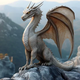 Dragon on Rocky Peak