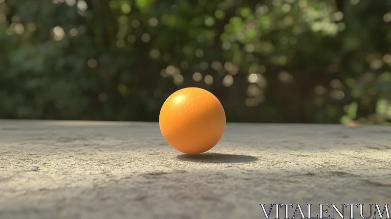 AI ART Sunlit Citrus Sphere