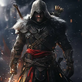 Armored Warrior with Sword