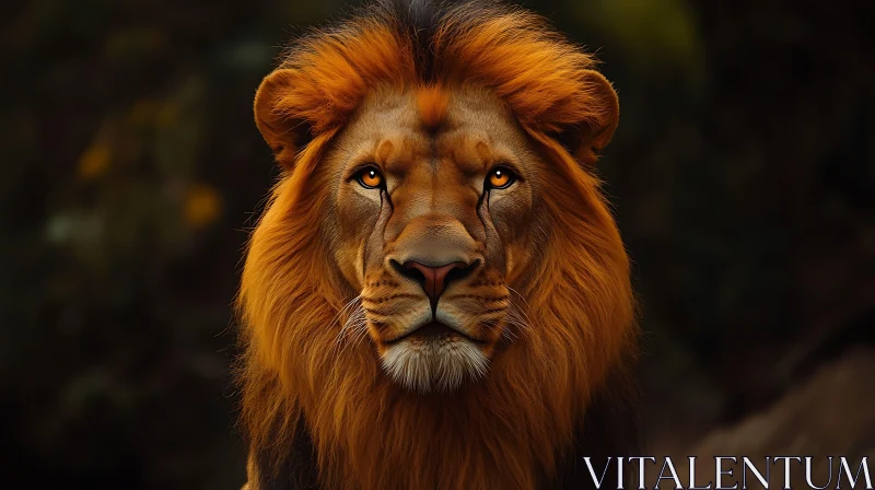 Lion Headshot AI Image