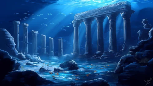 Ancient Pillars Under the Sea