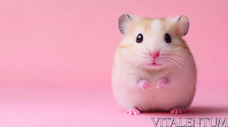 Cute Fluffy Hamster AI Image