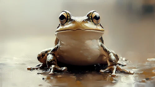 Frog with Striking Golden Eyes