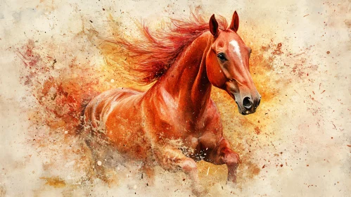 Dynamic Horse Painting