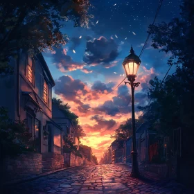 Tranquil Evening Street Scene