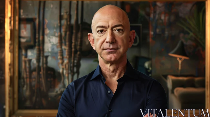 AI ART Portrait of Jeff Bezos in a Modern Office