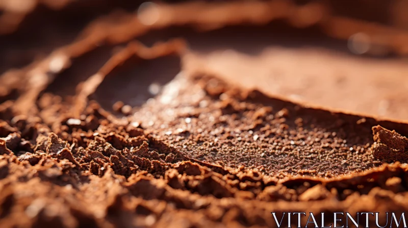 AI ART Close-Up Journey into the Textured World of Dark Chocolate