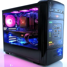 Tech-Enhanced RGB Gaming Rig