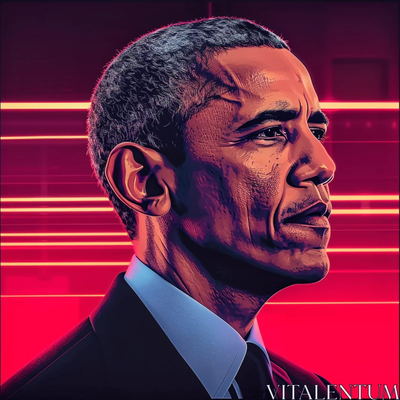 AI ART Distinguished Portrait of Barack Obama